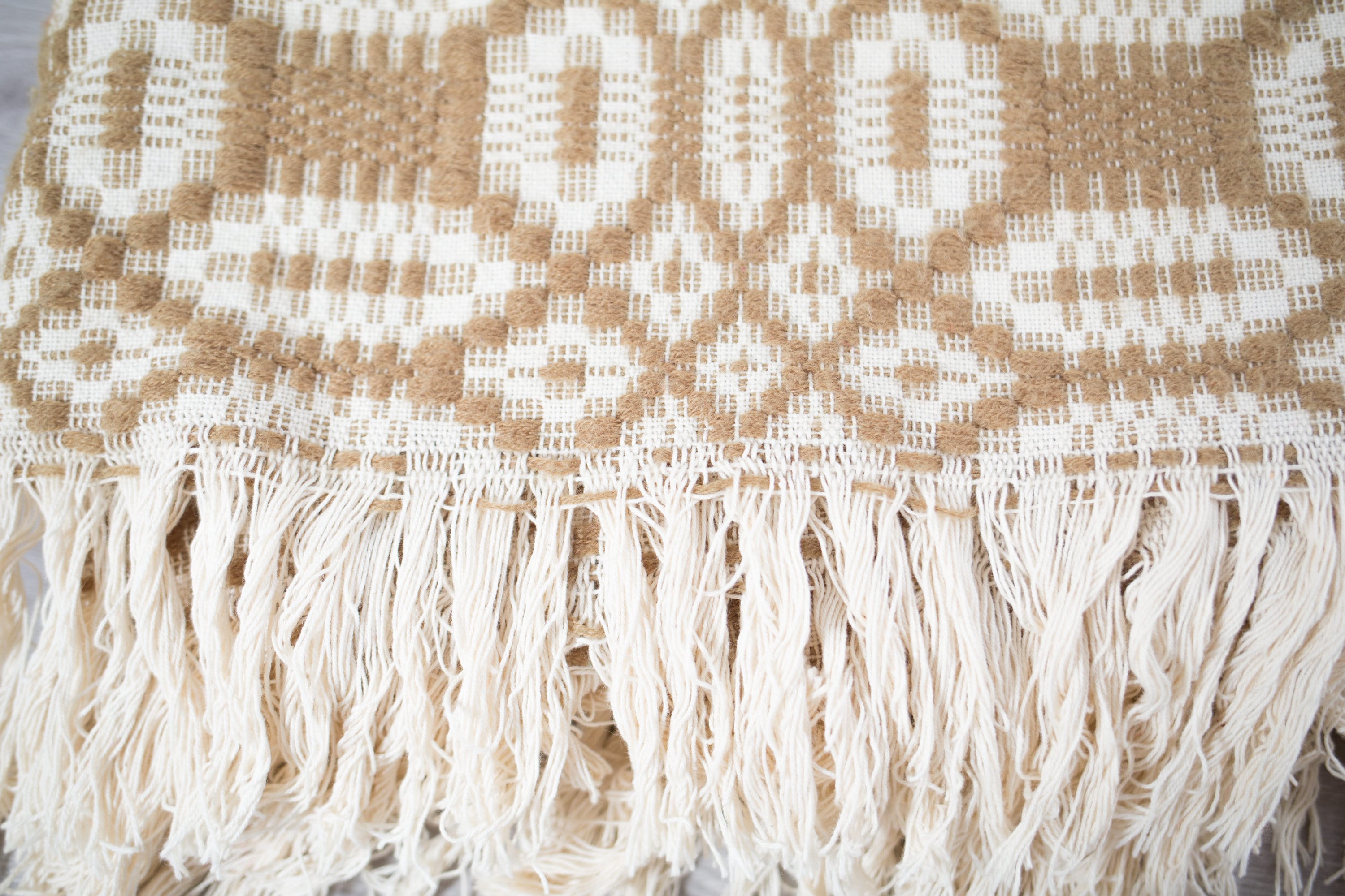 Vintage Wool Blanket / Brook Woolen Mill of Simcoe, Ontario, Canada