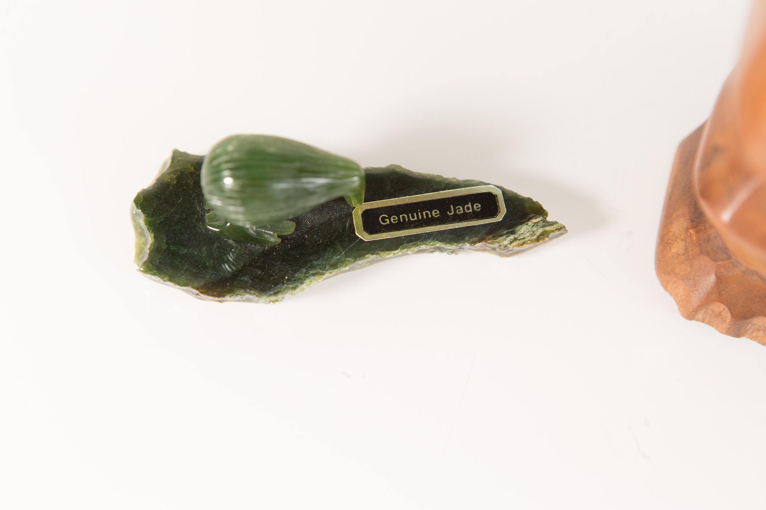 Vintage New Zealand Souvenirs Wood Statue, Coasters with Coins and