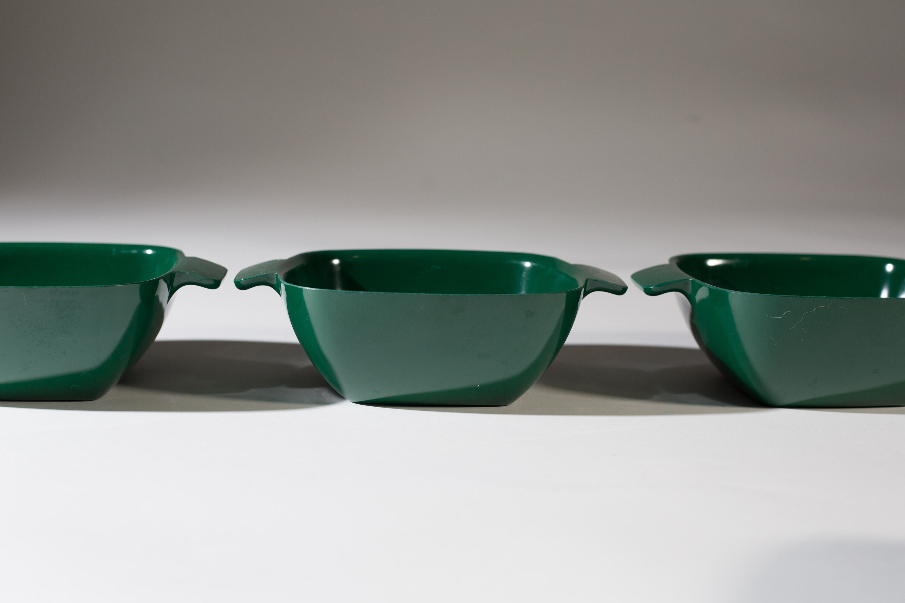 Green Malamine Cups, Saucers Bowls Set of Melmac EverMaid De Luxe