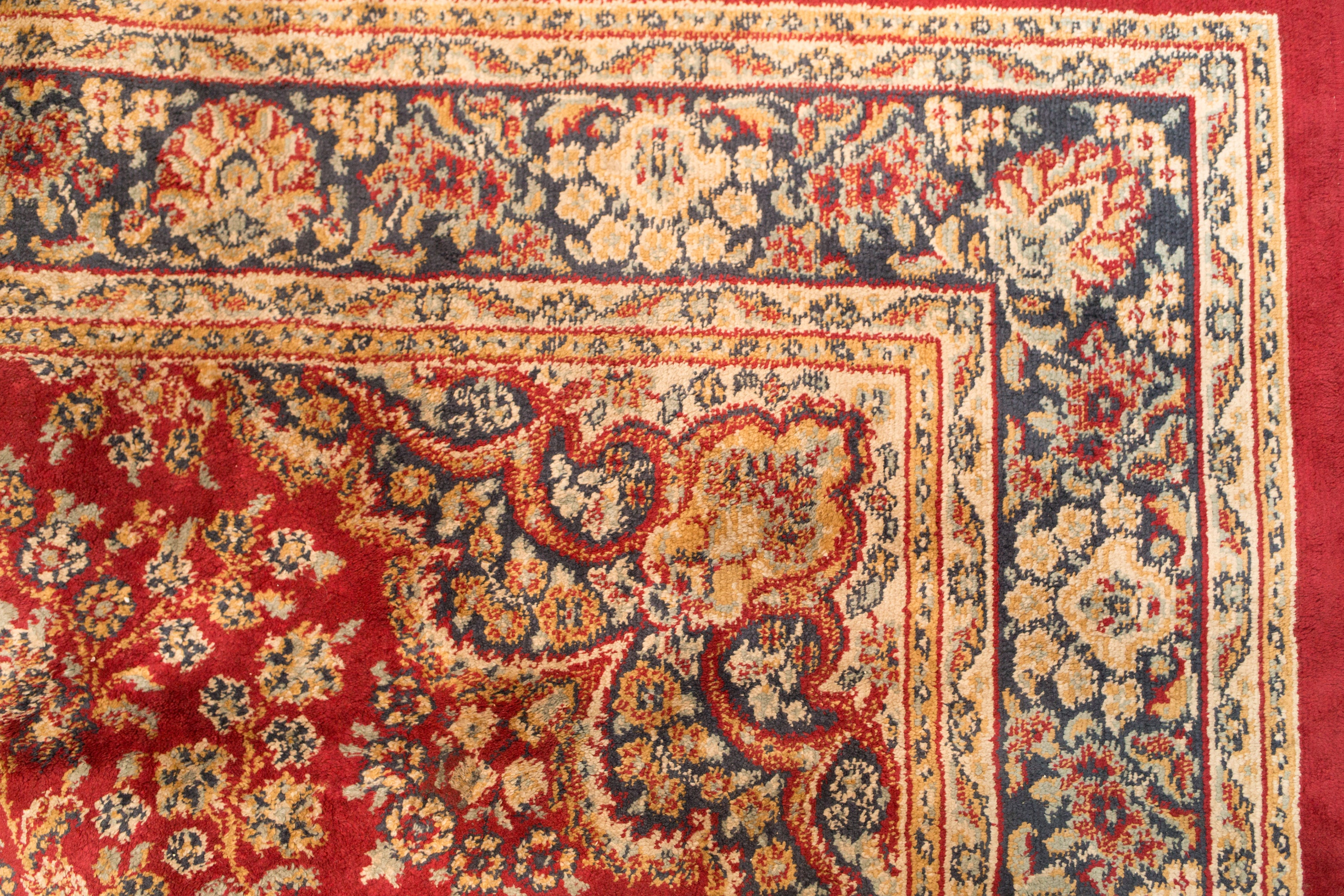 Vintage Persian Rug 63 x 40 Inch Beluchi Artificial Silk High Density