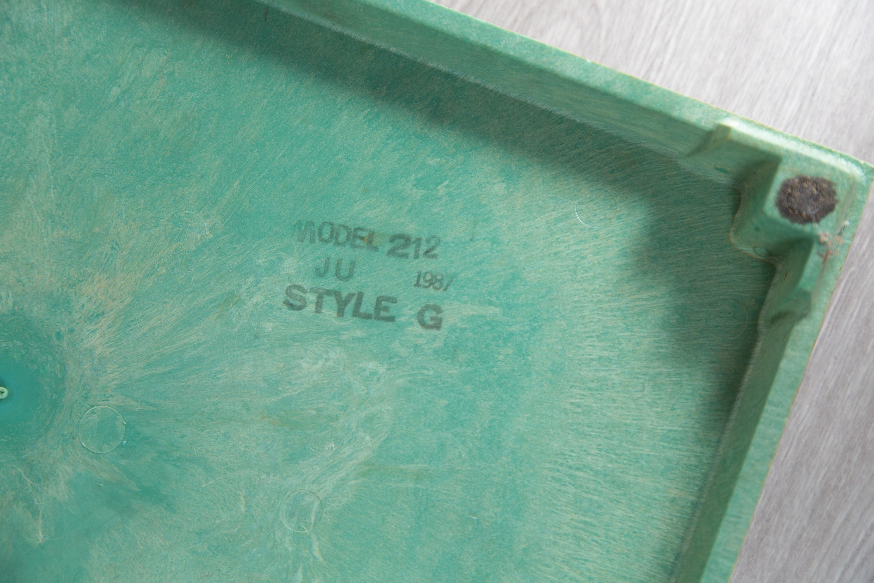 Vintage Green Paper Cutter 1980's Paper Slicer for Office, Classroom