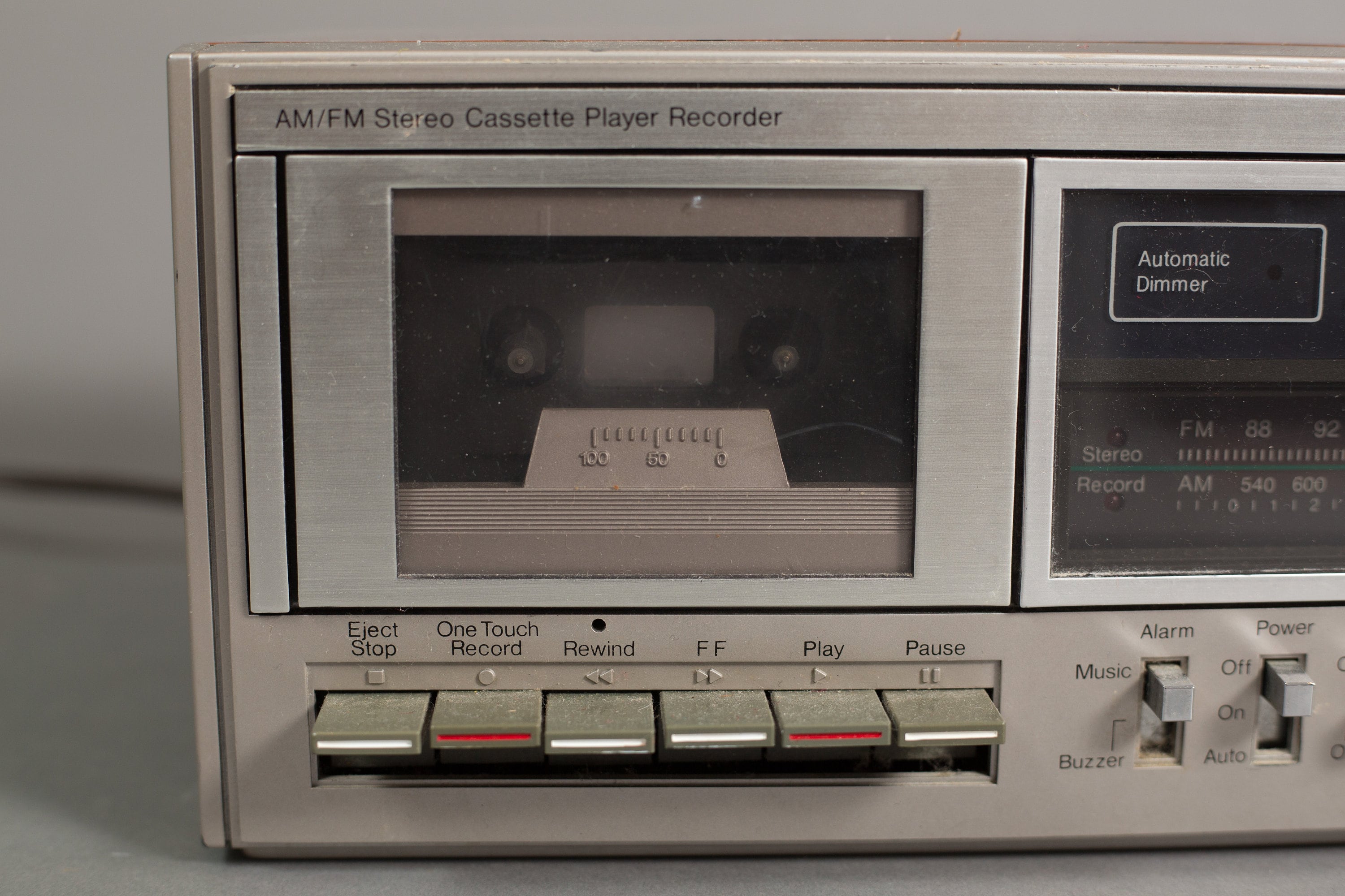 Vintage Clock Radio AM/FM Stereo from Canadian Tire Retro Faux Wood