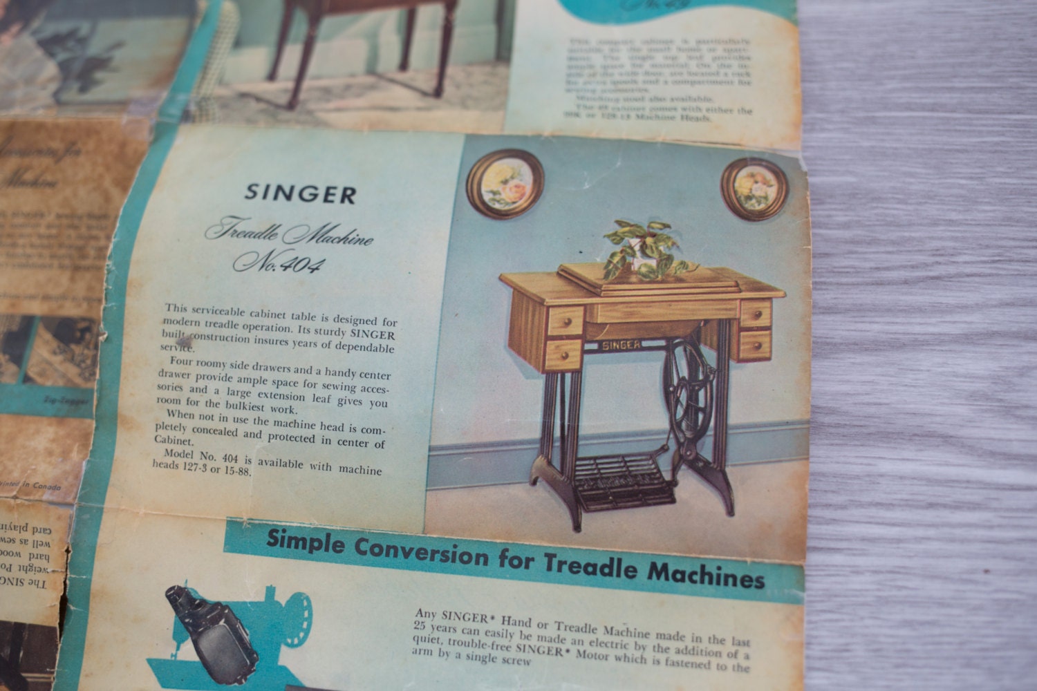Singer Sewing Machine Promotional Brochure