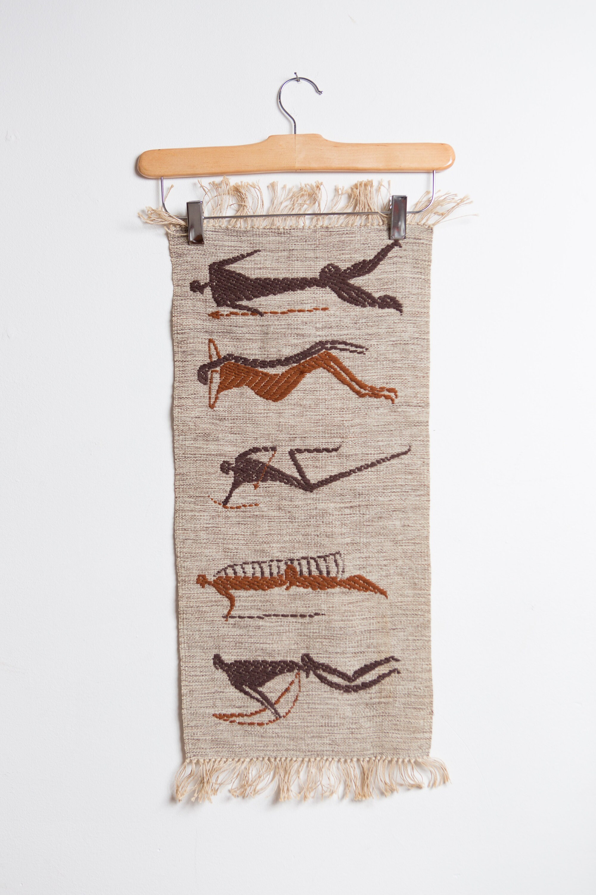 Vintage Hand Woven Thorkild Lesotho Wall Hanging Vintage Tapestry