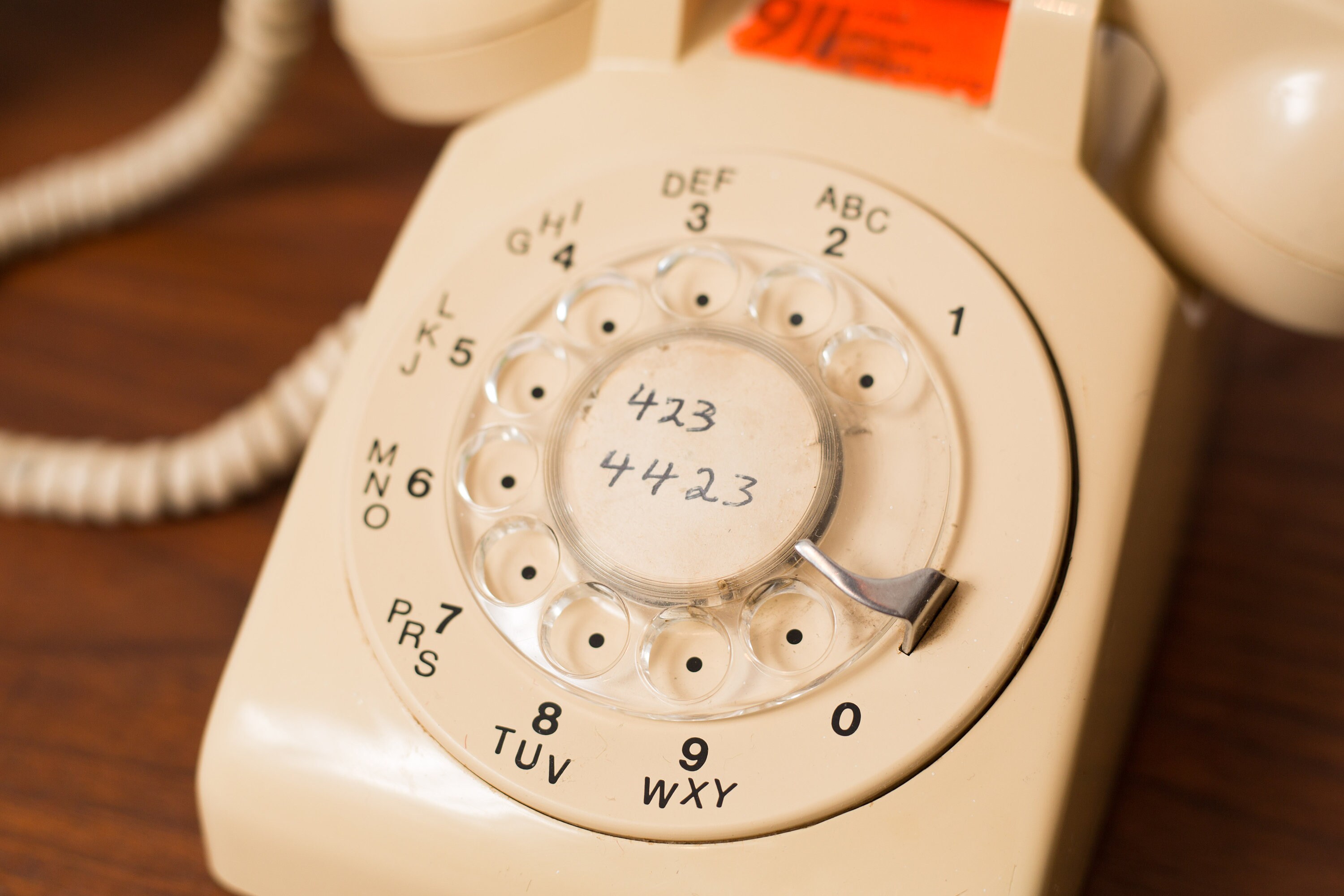 Peach Rotary Phone - Vintage 1960's Northern Electric Circular Rotation