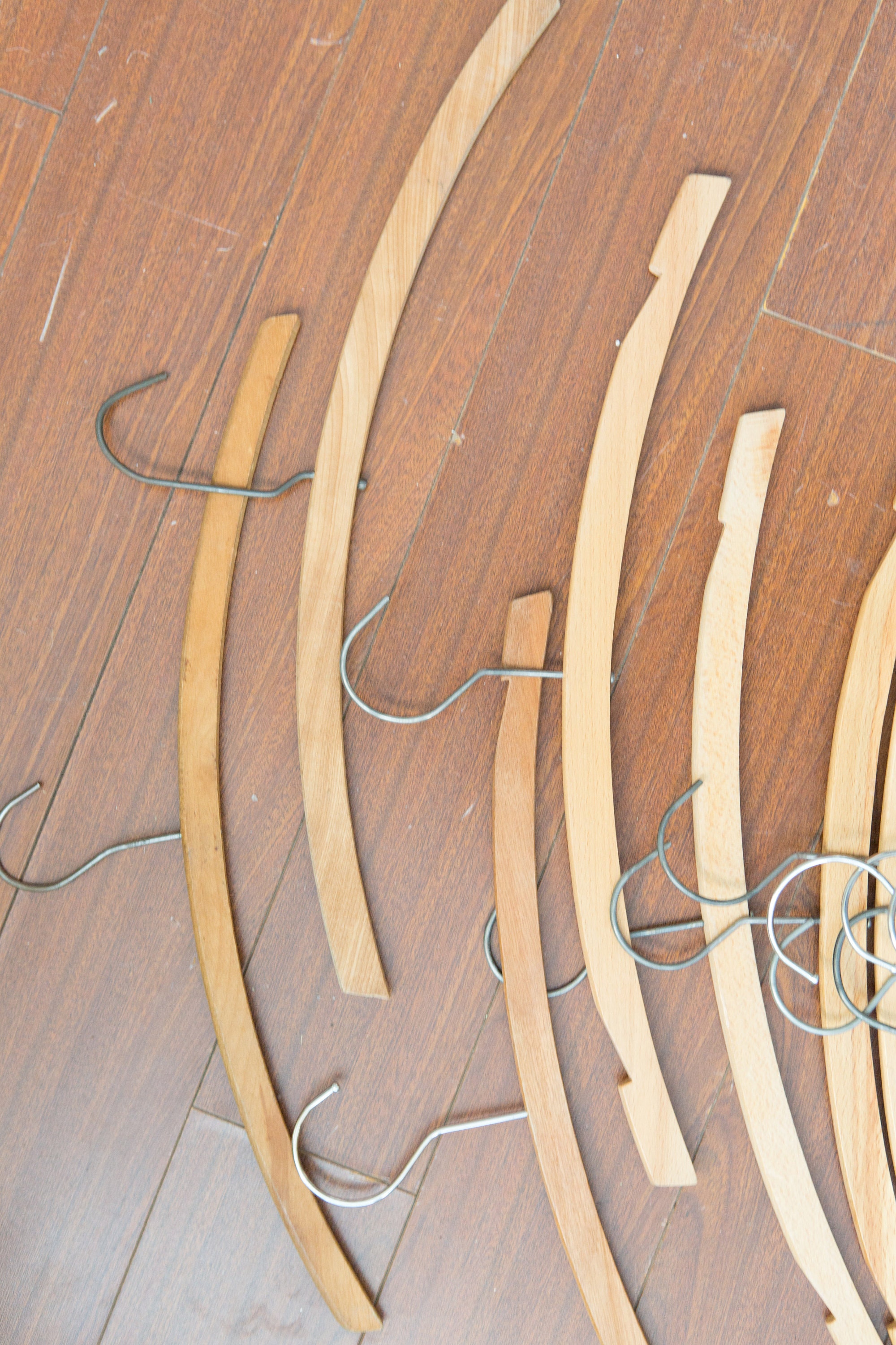 39 Wood Shirt Hangers Vintage Clothing Hangers from Toronto Canada