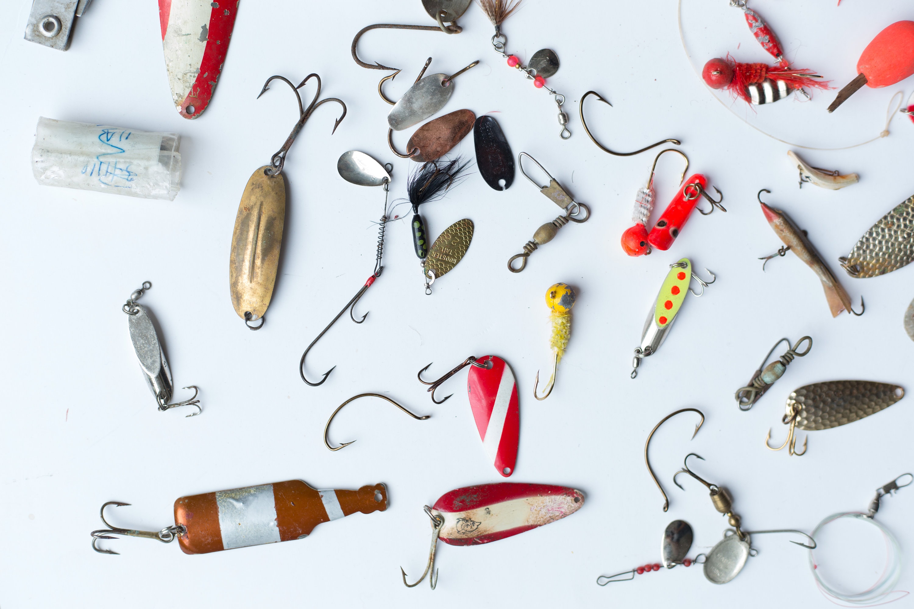 Vintage Fishing Tackle Retro Fish Lures Canadian Outdoor Cabin Decor