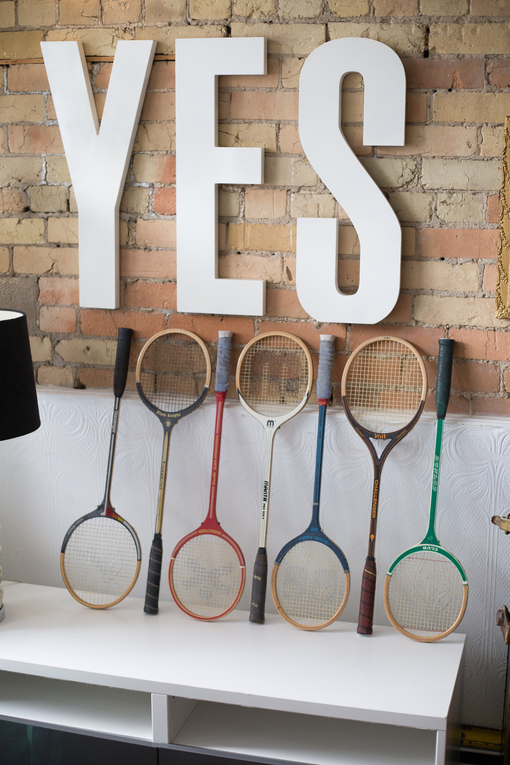 Vintage Wood Squash Racquets Set of 7 Wooden Rackets Retro Sports