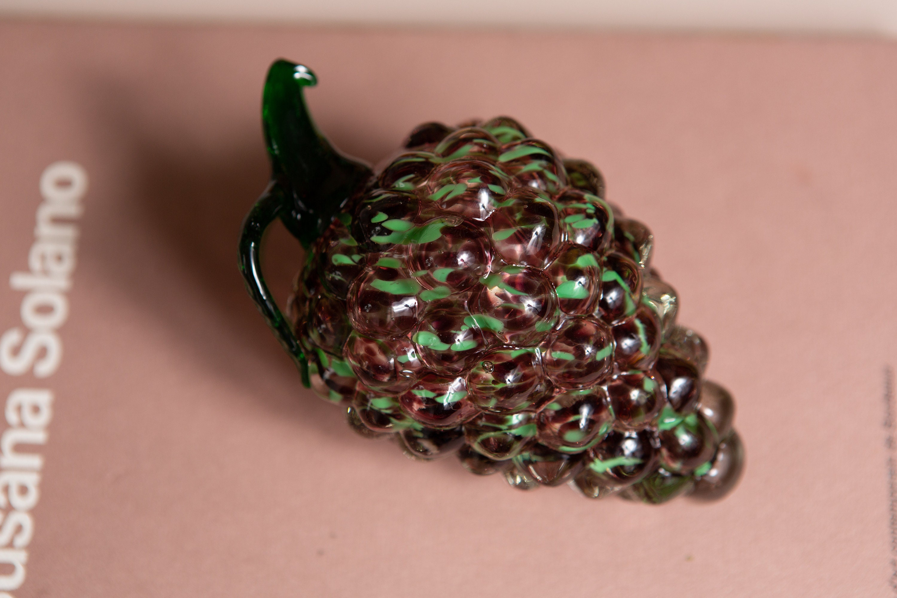 Vintage Glass Fruit Retro Handblown Art Glass Fruit Sculpture Mid