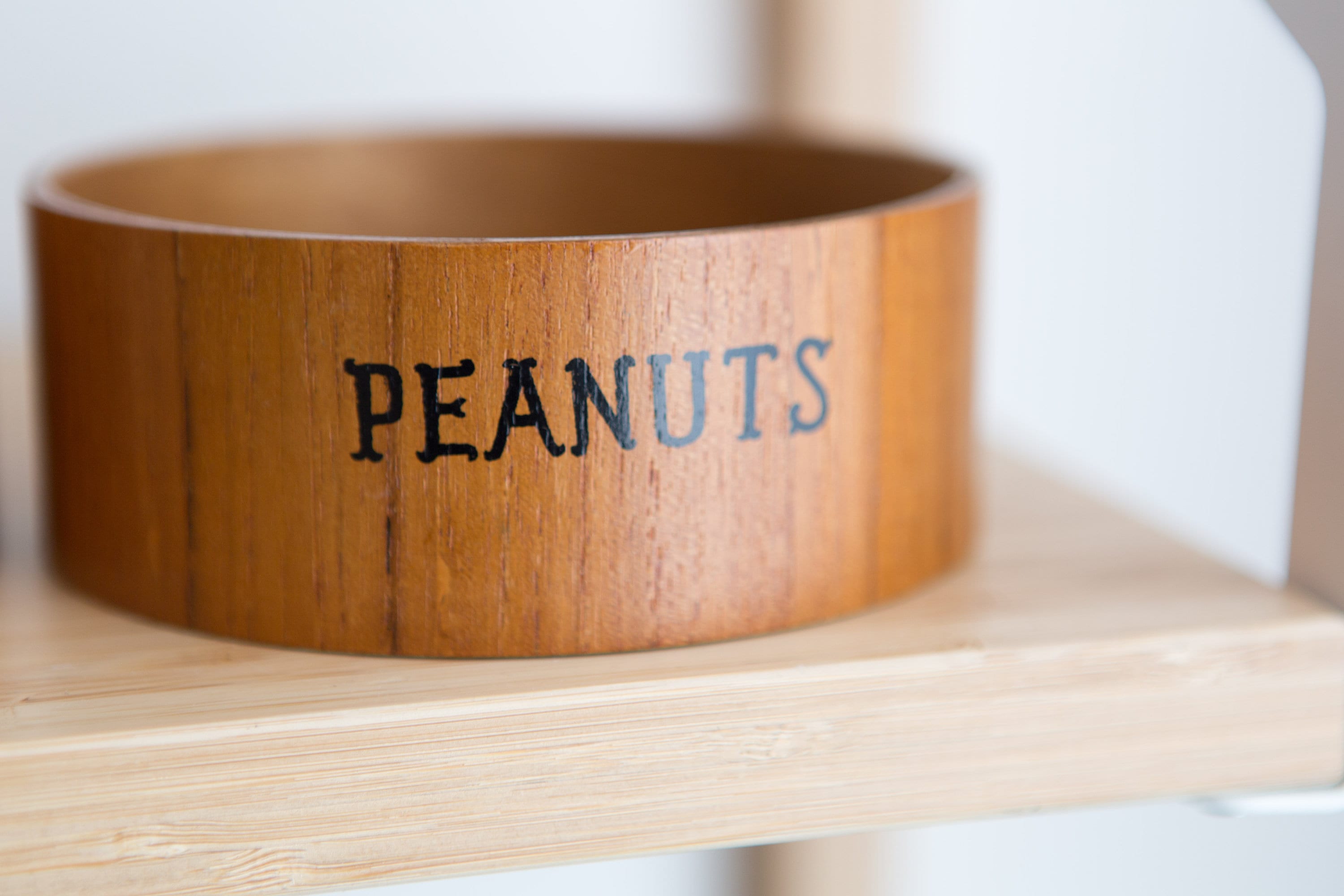 Vintage Snack Bowls Pretzels, Peanuts and Chip Wooden Food Safe Snack