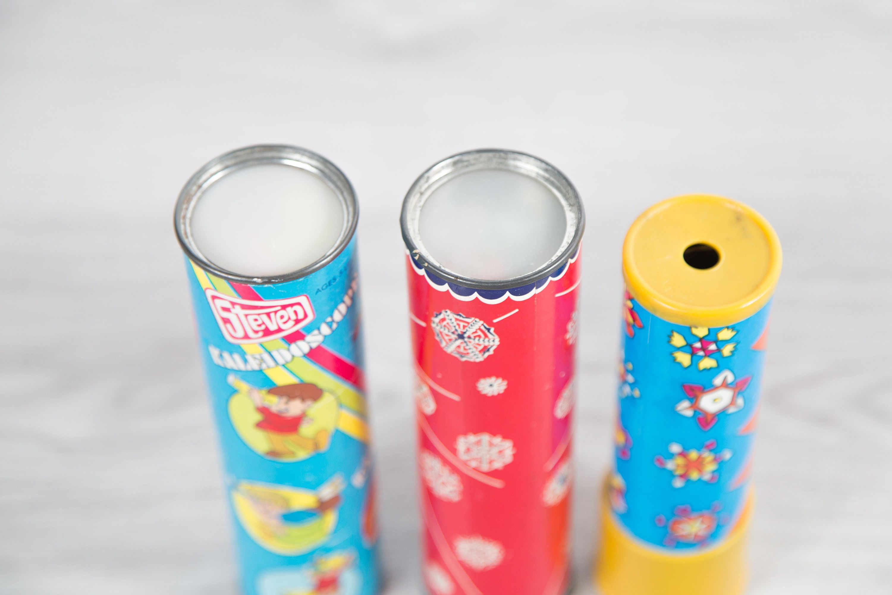 Vintage Collectible Kaleidoscopes Set of 3 Kids Toys Children's