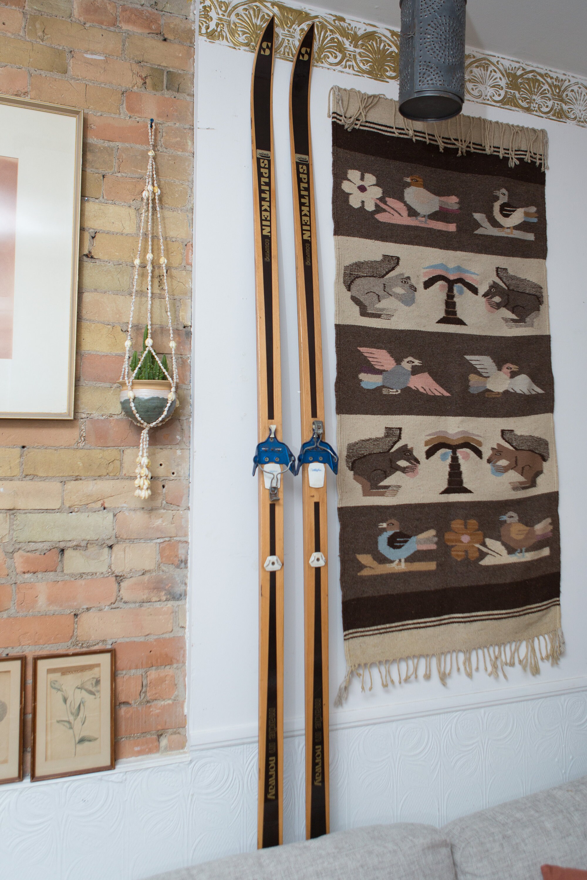 Vintage Wooden Skis Norweigan Splitkein Touring Great Outdoors Snow