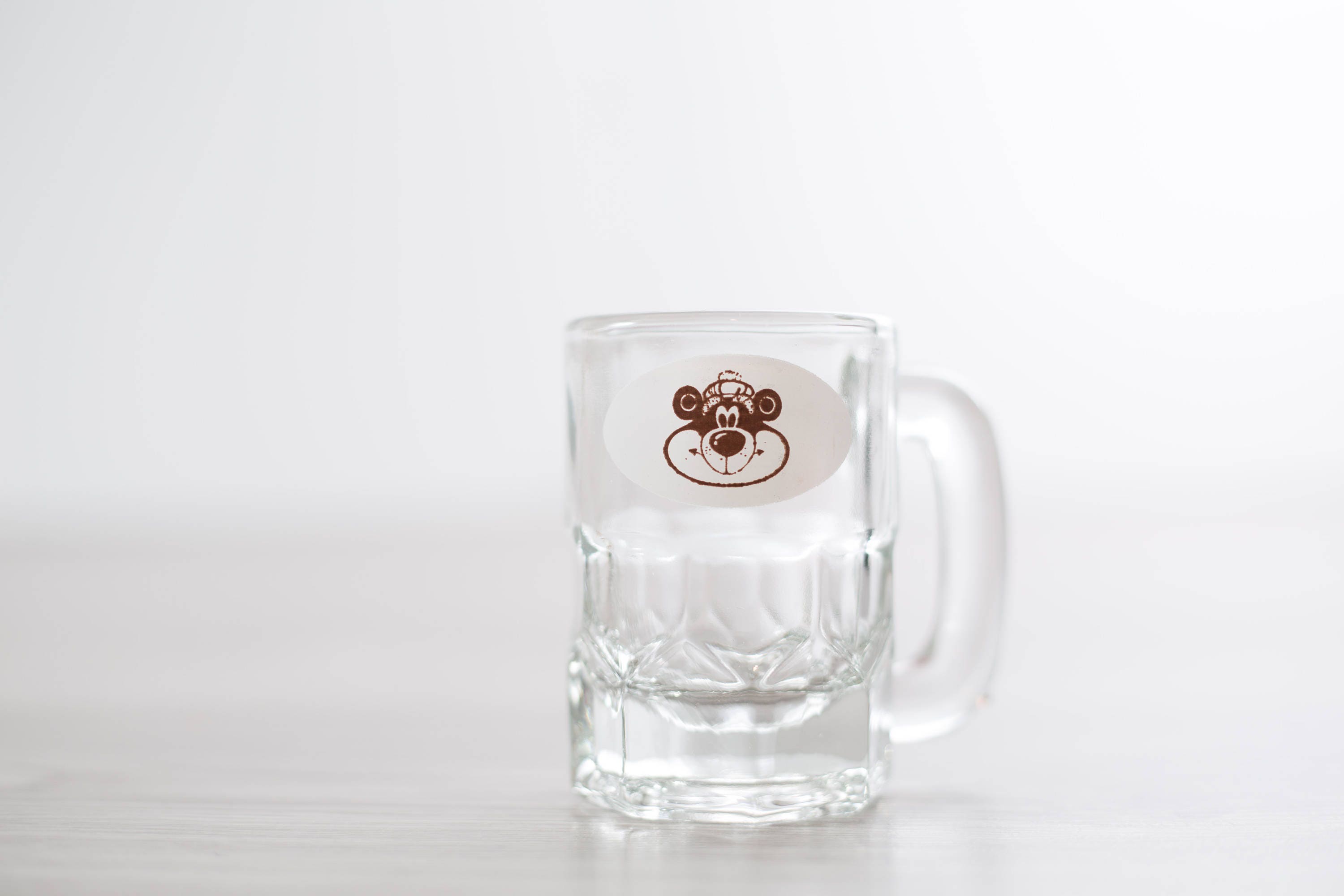 Vintage A&W Mugs / Set of 8 Child Sized Mini Glass Root Beer Soda Pop AW Mugs