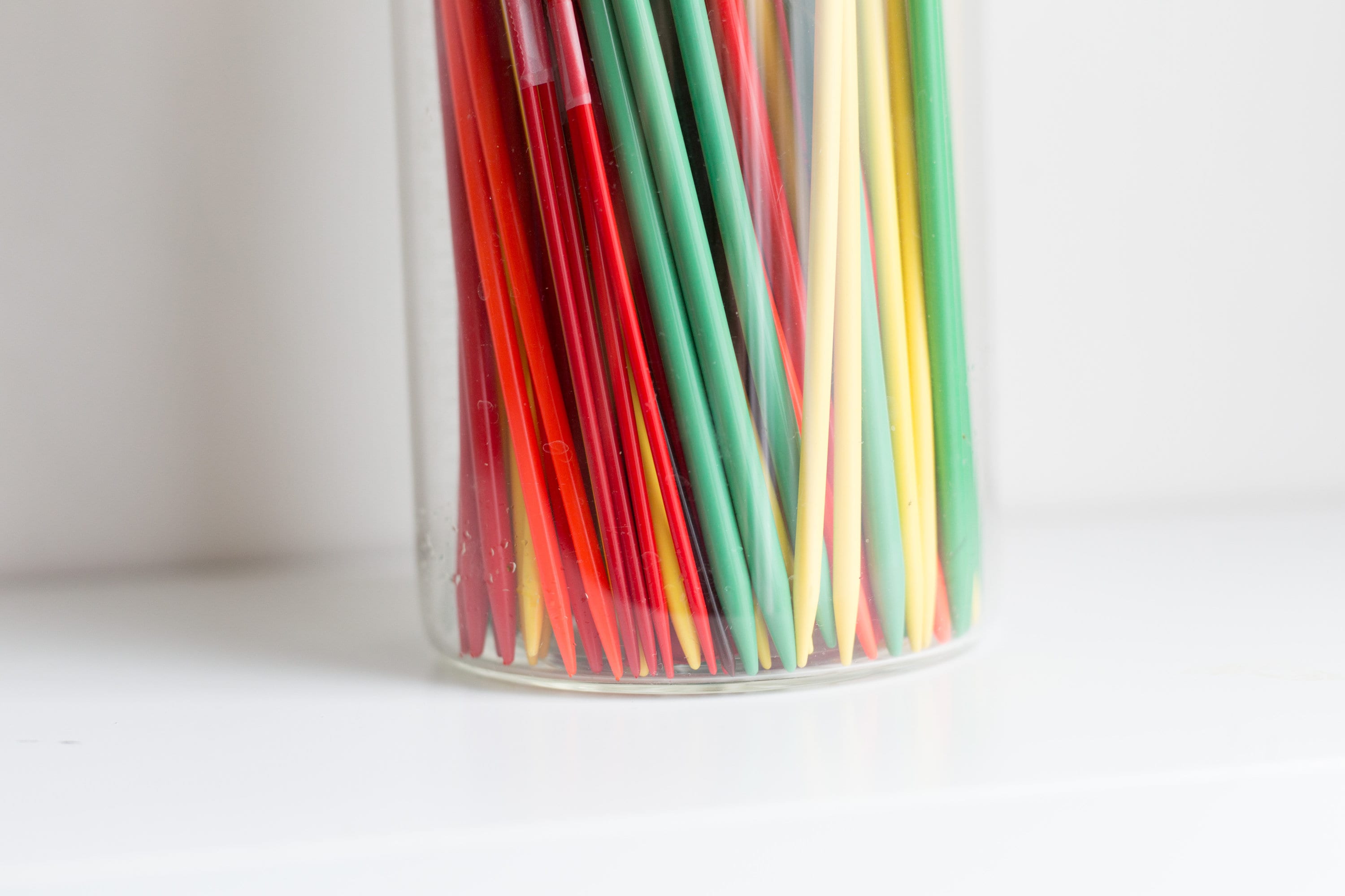 Vintage Knitting Needles Durex Plastic Crochet Needles Colourful