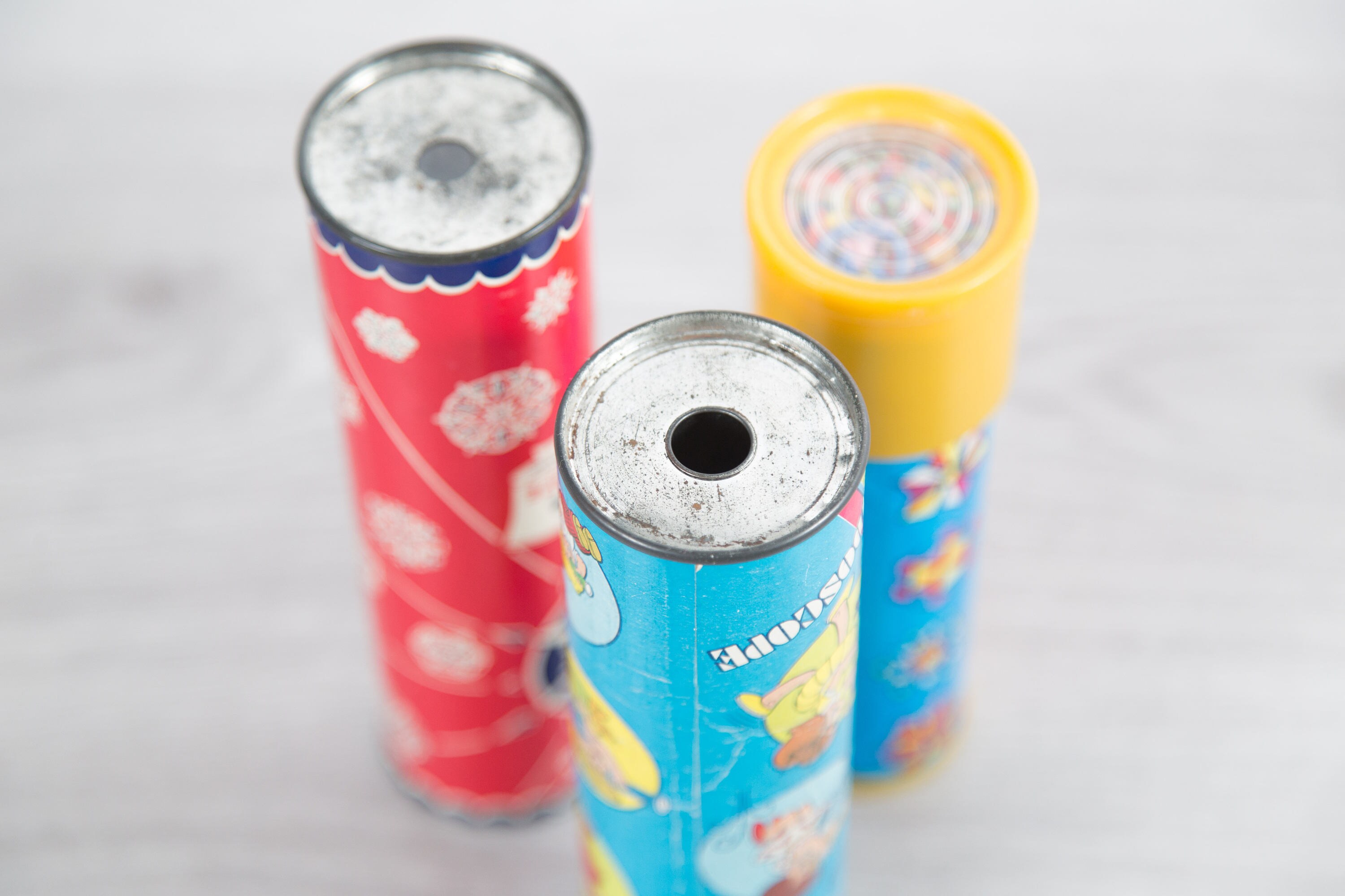 Vintage Collectible Kaleidoscopes Set of 3 Kids Toys Children's