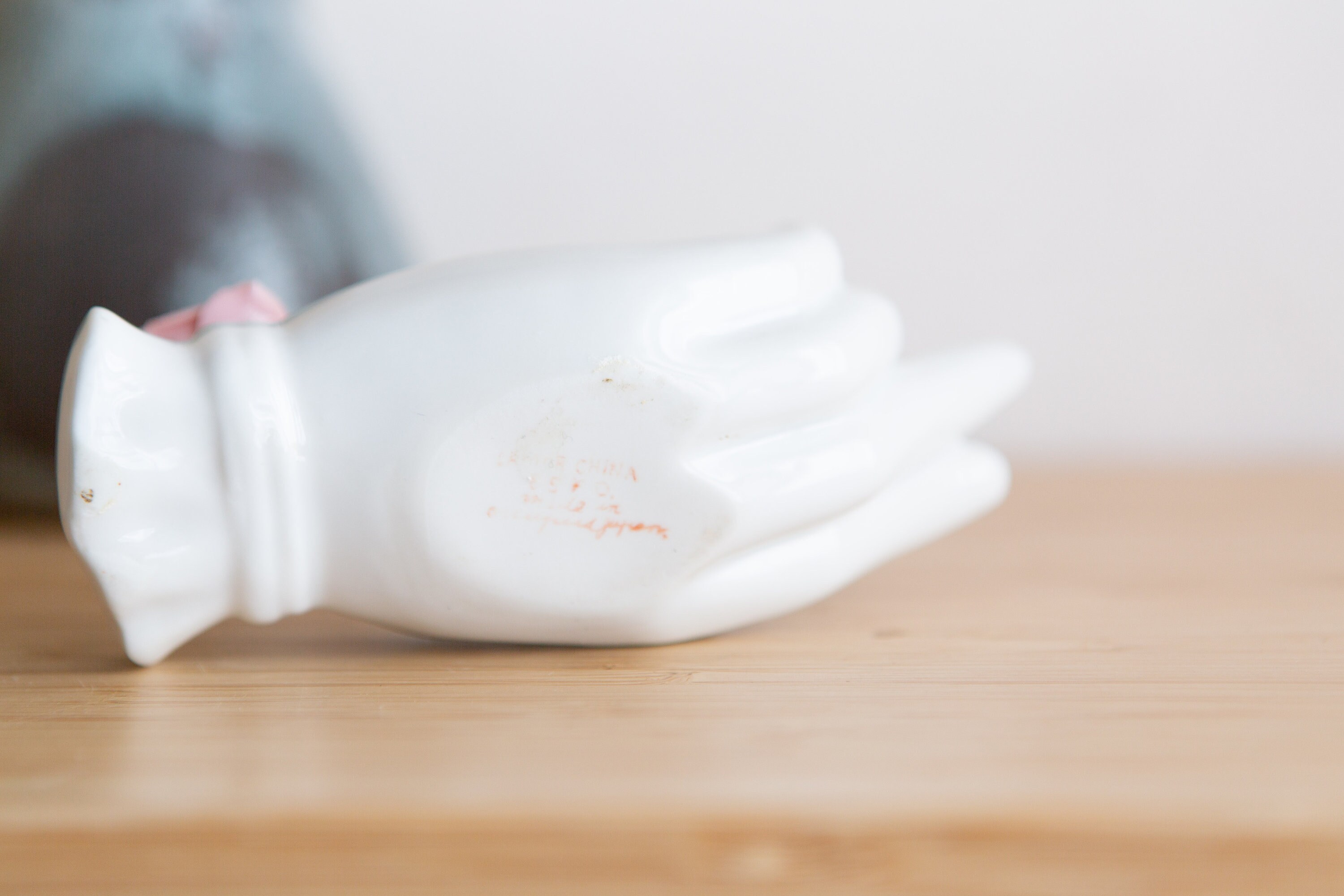 Vintage Ceramic Hand Ring Holder Gift for Her Jewelry Dish