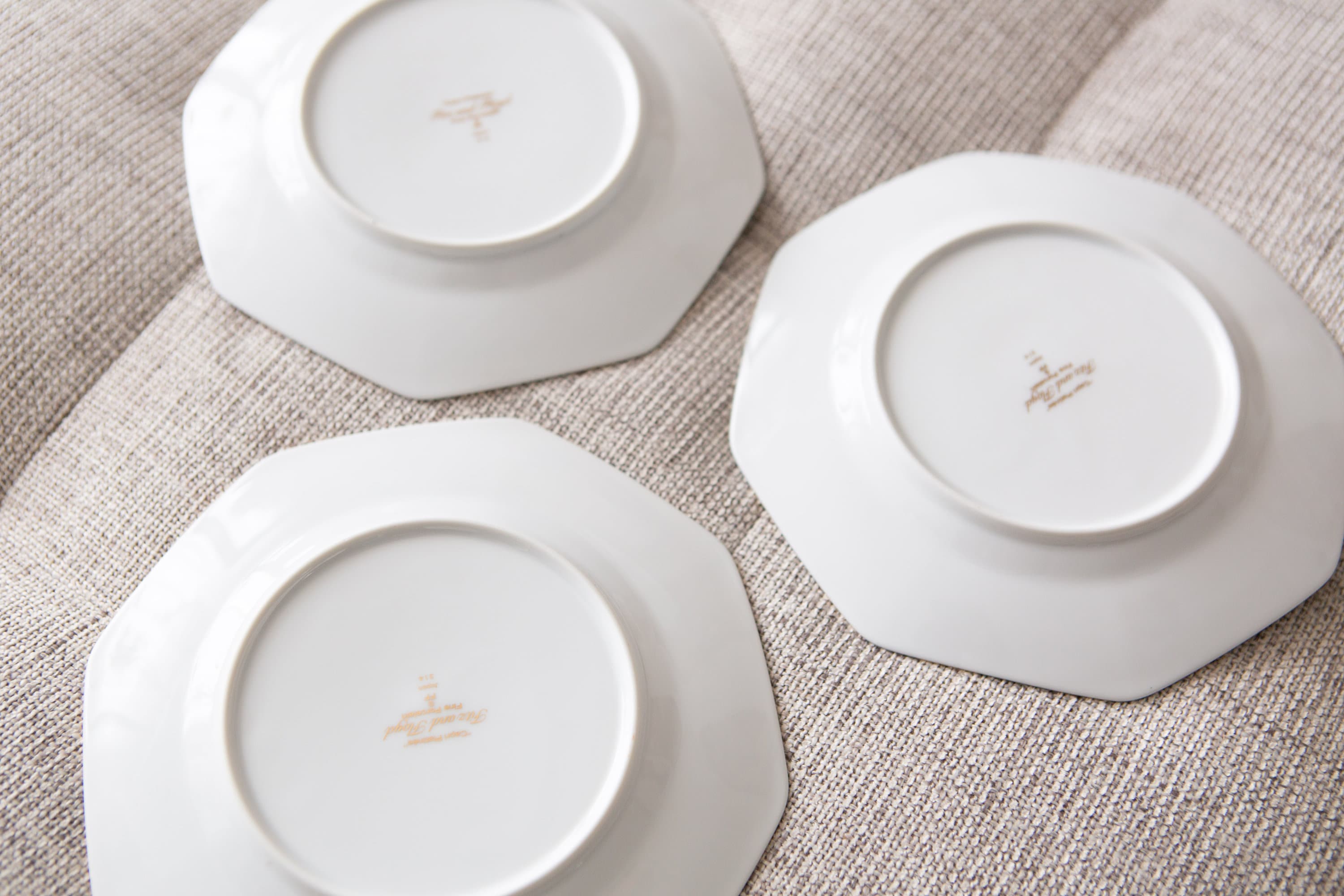 Vintage Dessert Plates Set of 3 Fitz And Floyd Art Deco Dessert