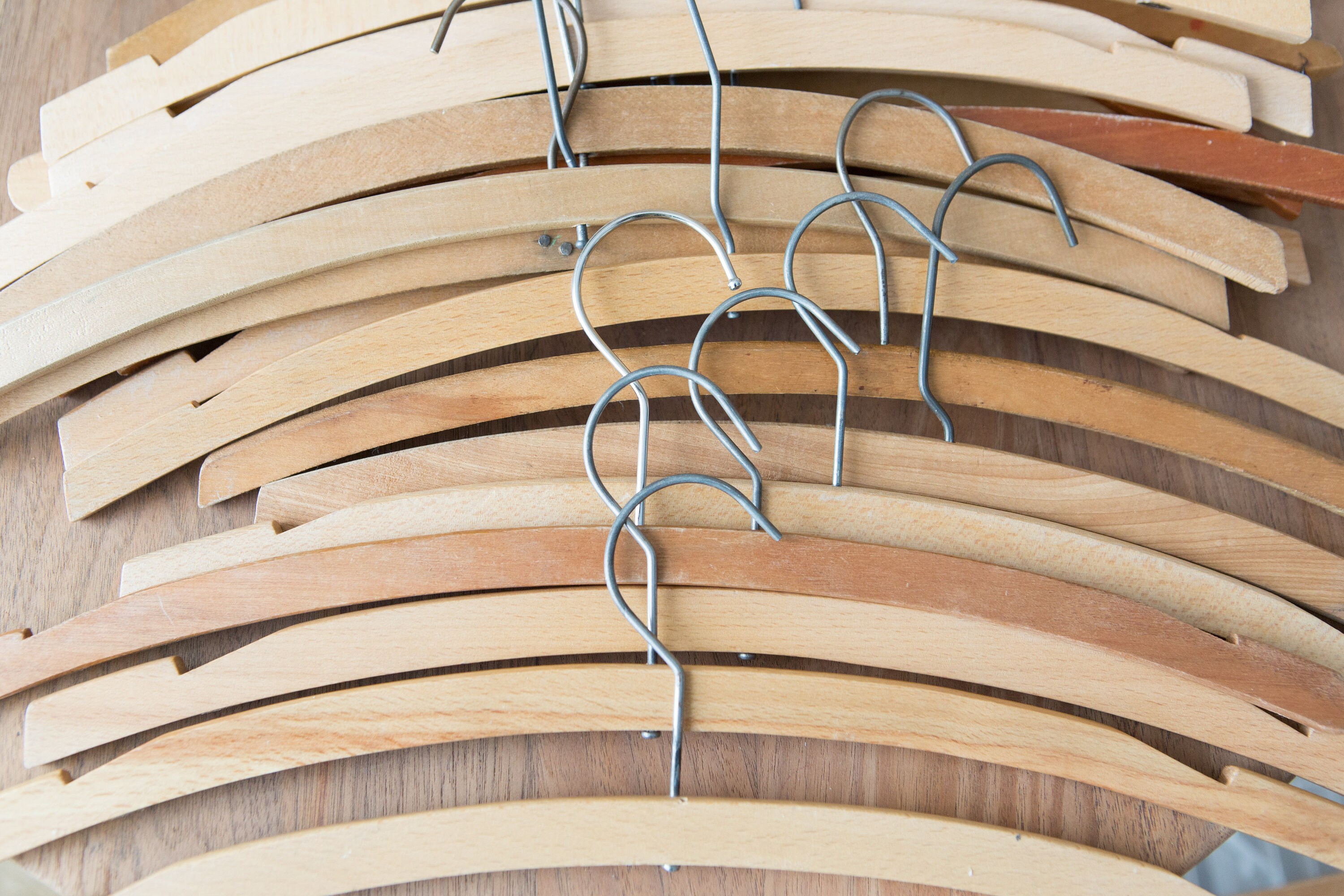 39 Wood Shirt Hangers Vintage Clothing Hangers from Toronto Canada