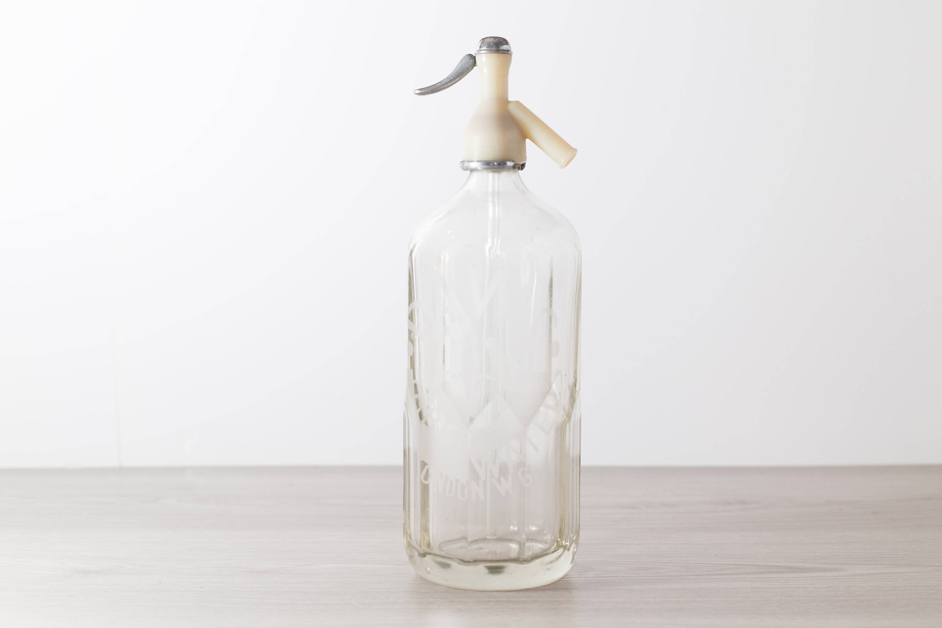 Vintage Siphon Bottle Daw's Glass Soda Dispenser Vintage Cocktail