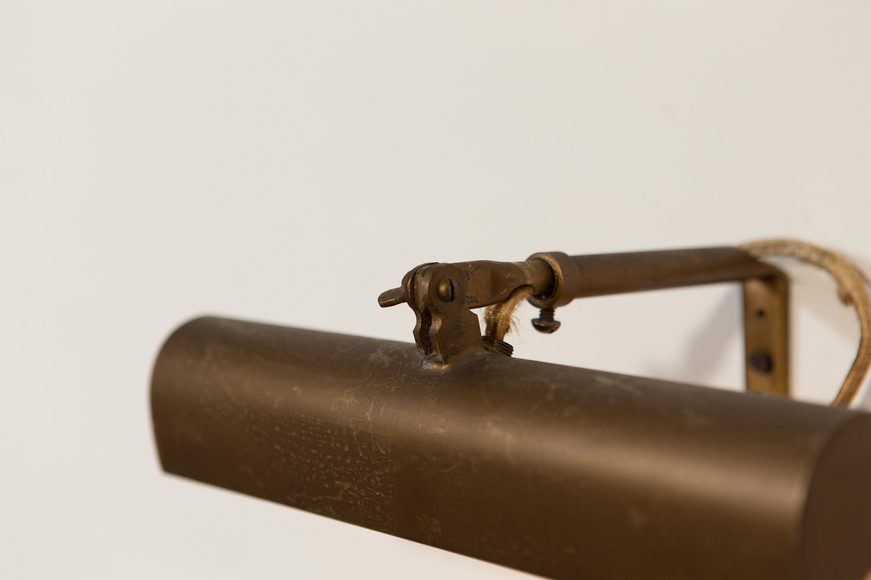 Wall Picture Light Vintage Antique Brass Colored Adjustable Metal