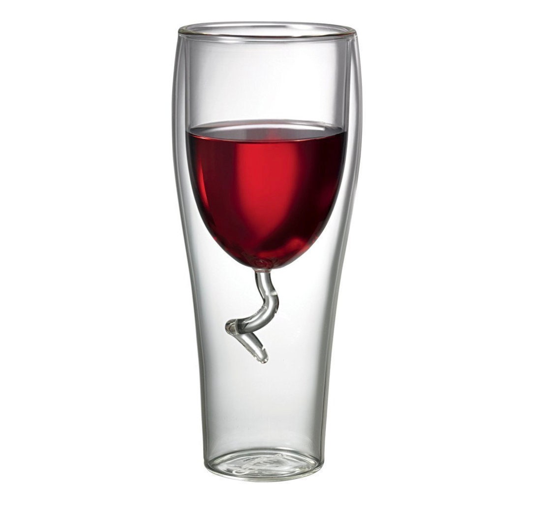 Double-Wall Wine Glasses