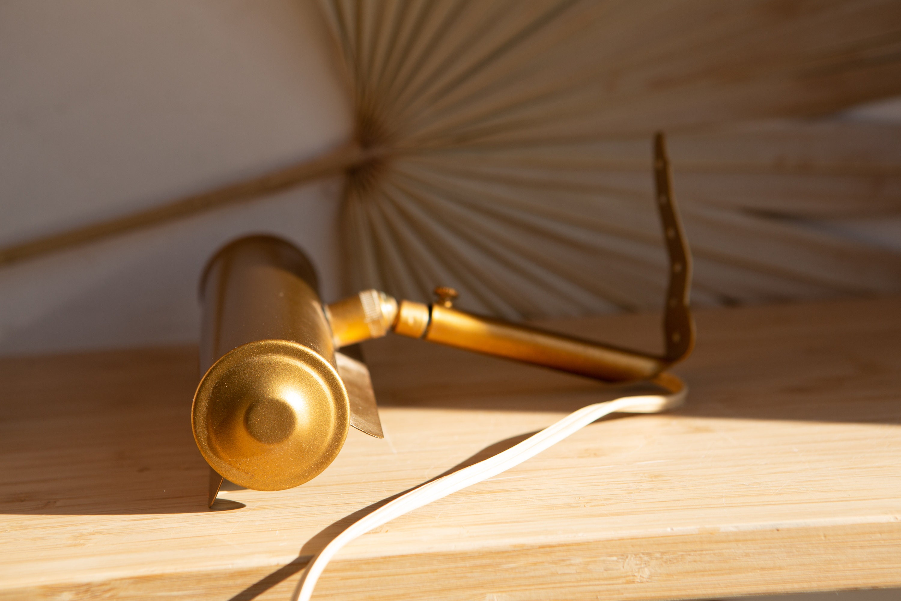 Wall Picture Light Vintage Antique Brass Colored Adjustable Metal