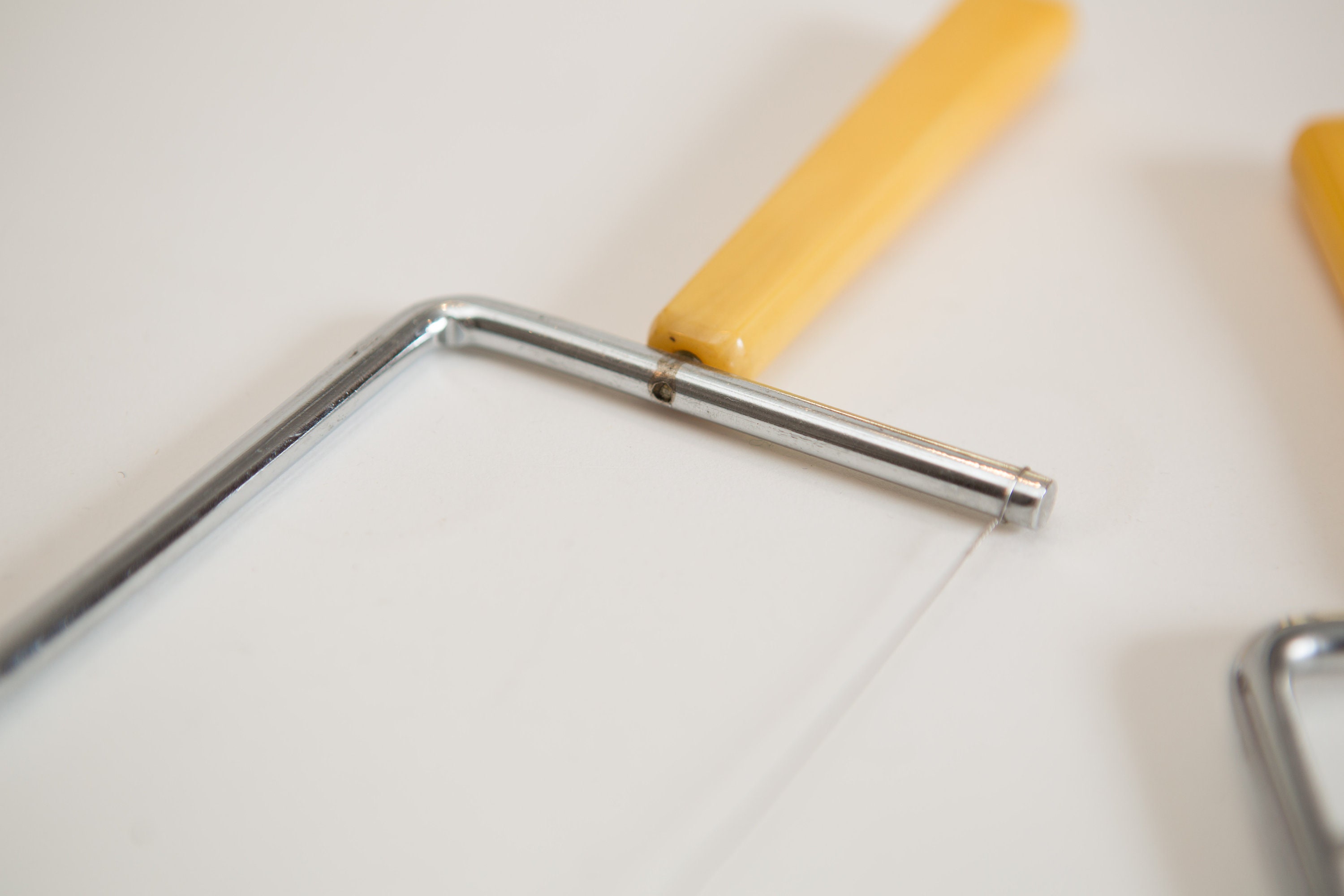Vintage Wire Cheese Slicers Bakelite and Stainless Steel Serving