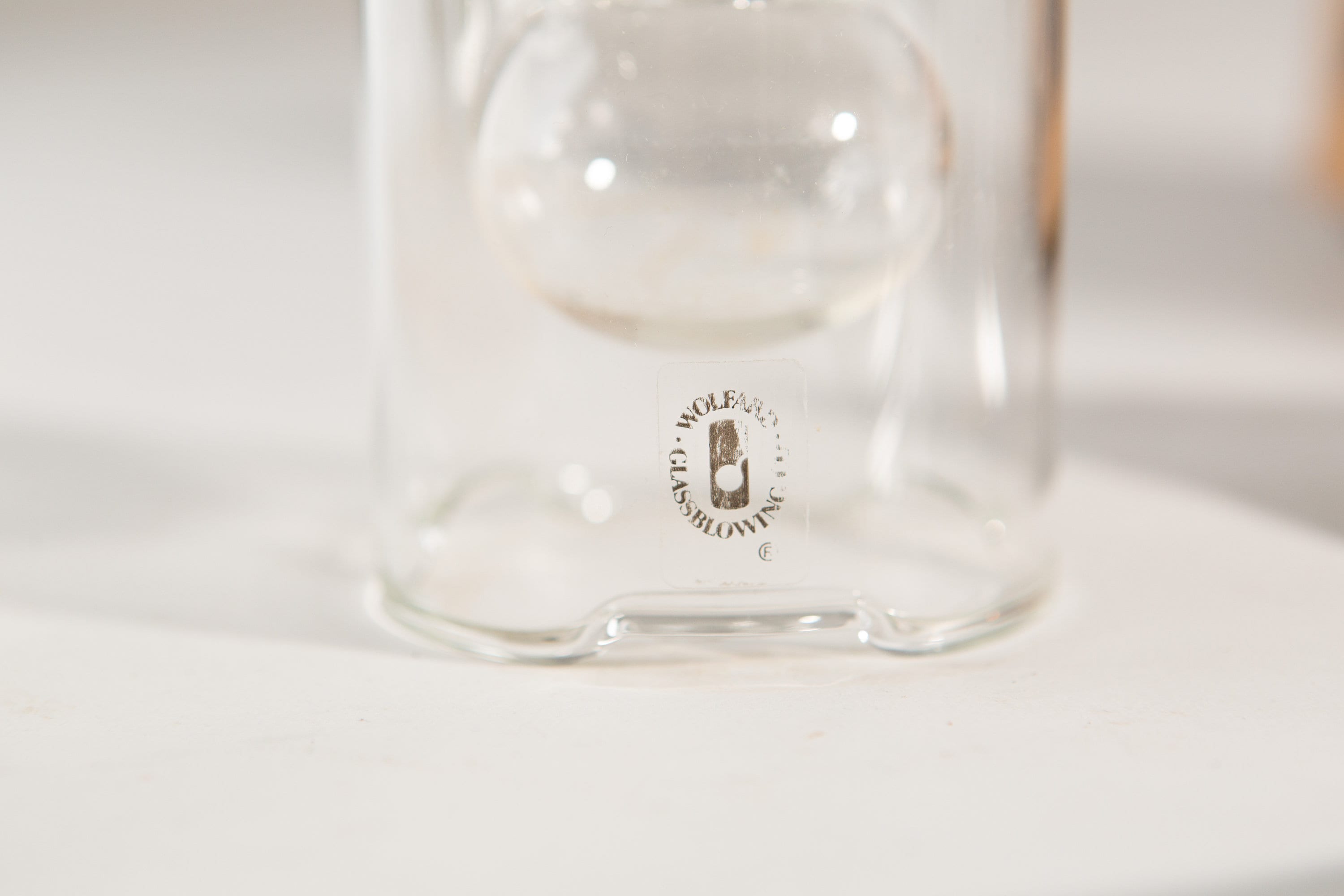 Wolfard Oil Lamp Handblown Glass Oil Lamp Vintage Wick Lanterns Clear Glass Flame Burners