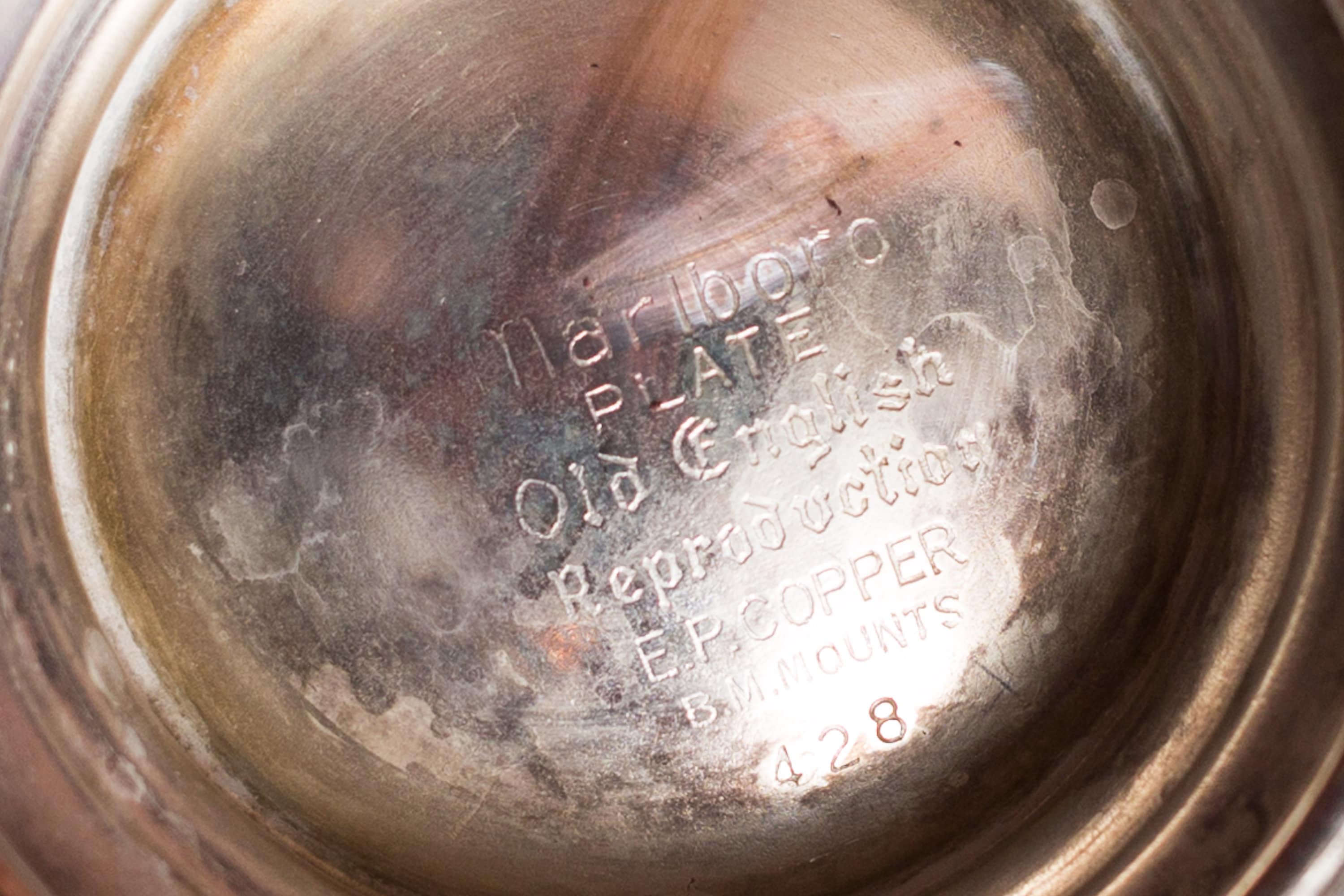Vintage Silver Plated Teapot Stamped EP Copper Marlboro Plate Old