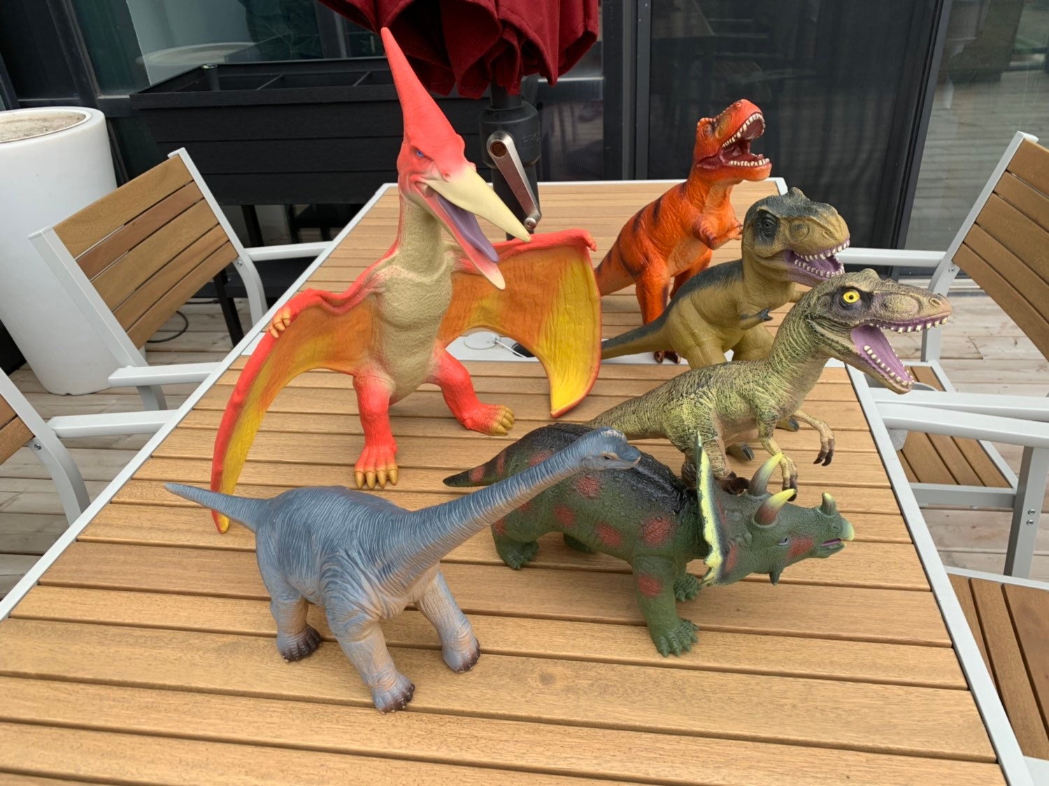 Animal Planet Dinosaurs - Toys R Us Foam Plush Plush T-rex, Pterodactyl