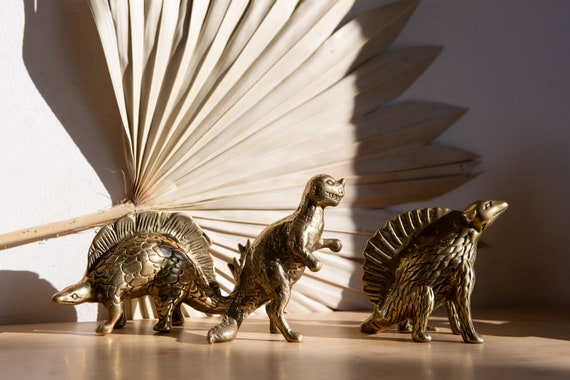 美品】ヴィンテージ 恐竜 プテラノドン 金属 置物 工芸品 美術品 A2944