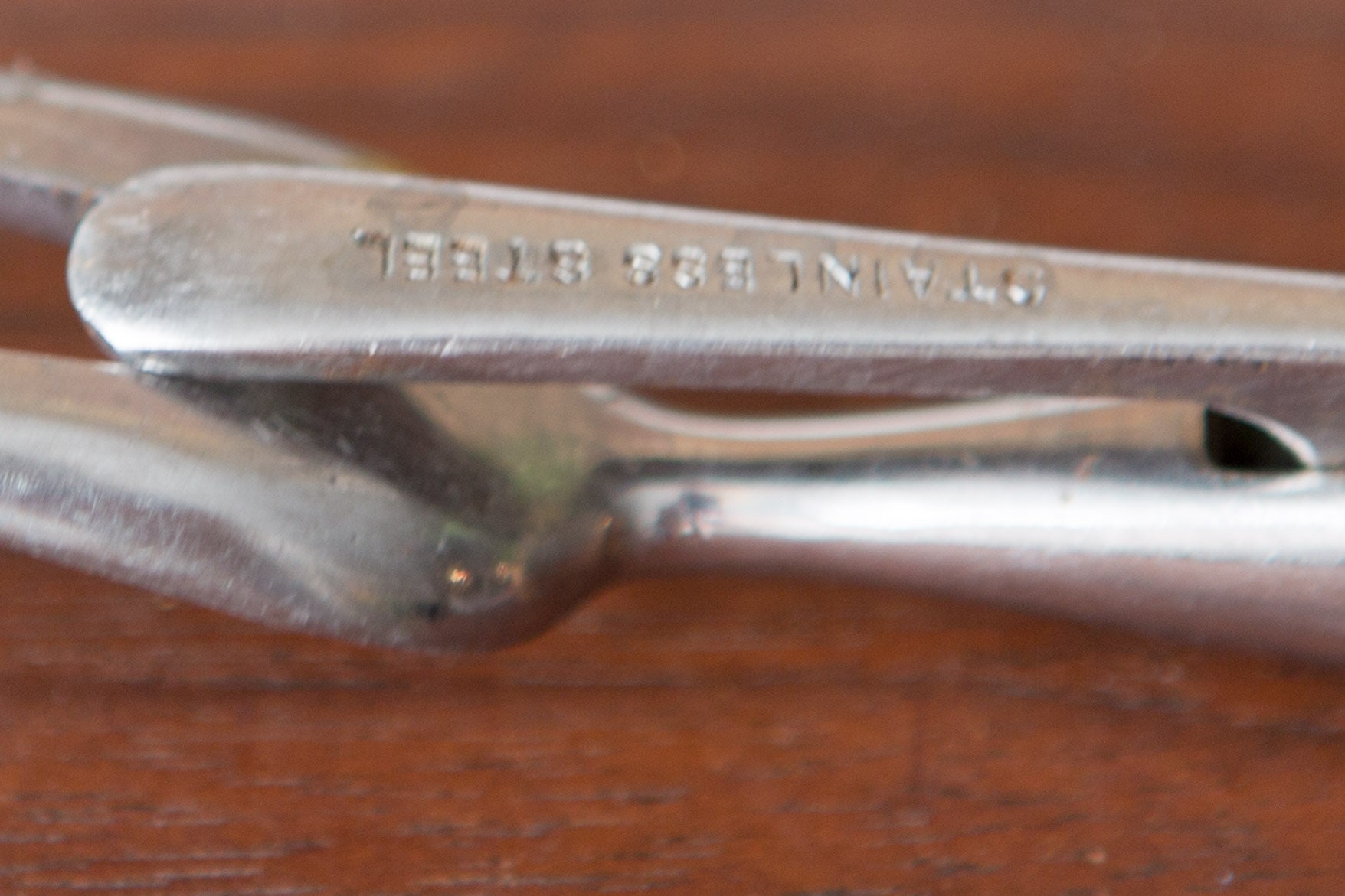 Vintage Knife and Fork Carving Set with Horn Handle Thomas Turner