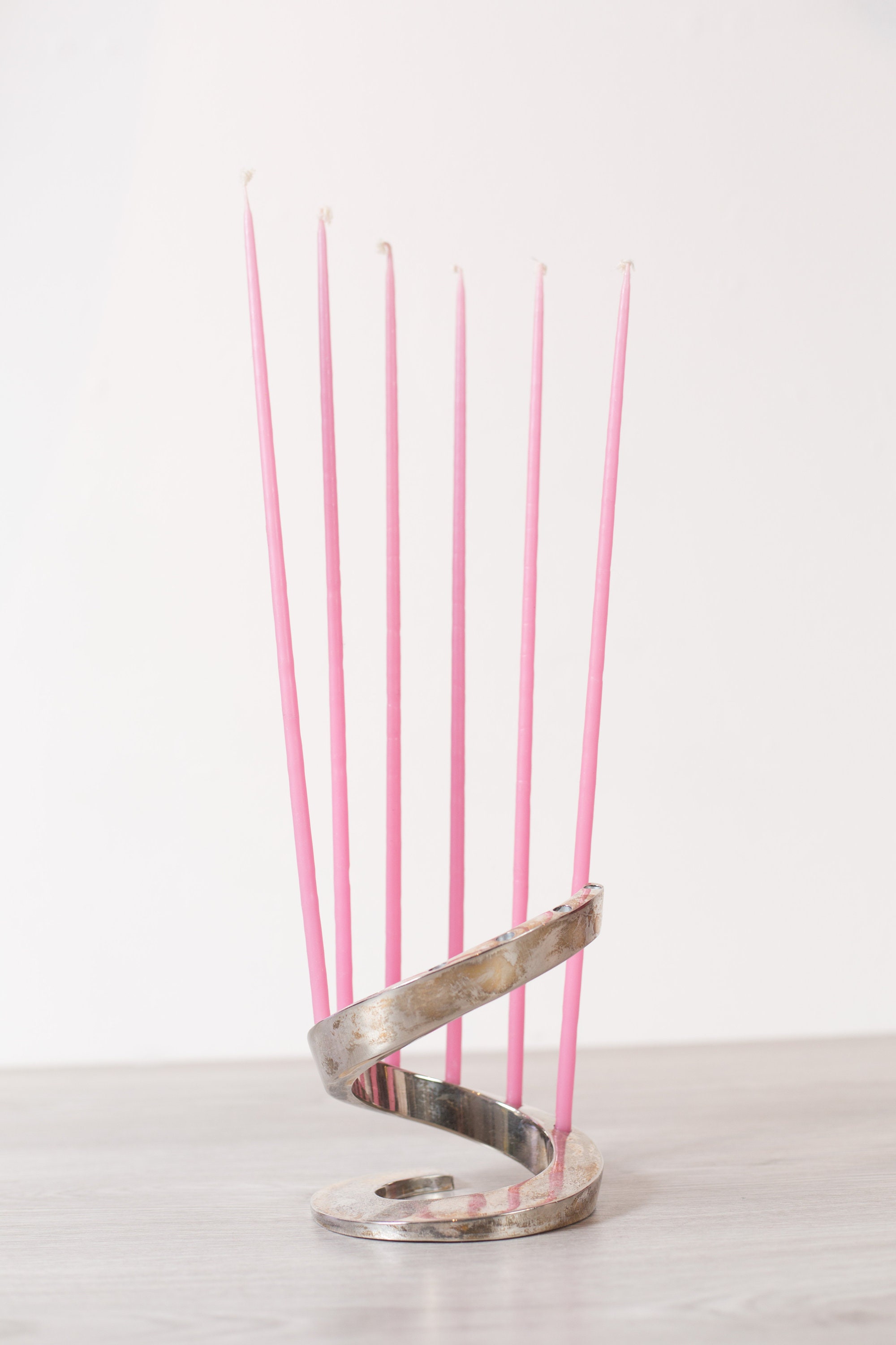 Scandinavian Metal Candlestick Holder 12 Candle Dansk Design France