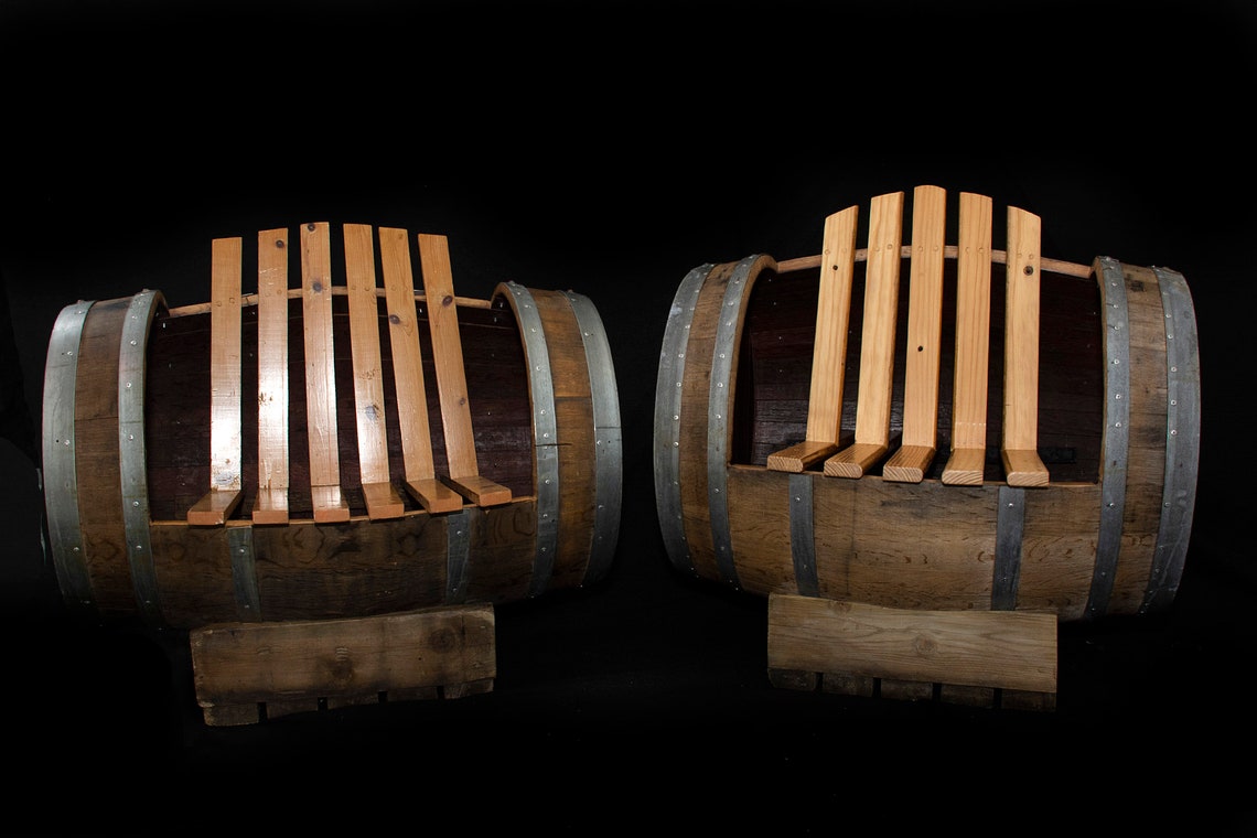 Wood Barrel Chair 1 | Etsy