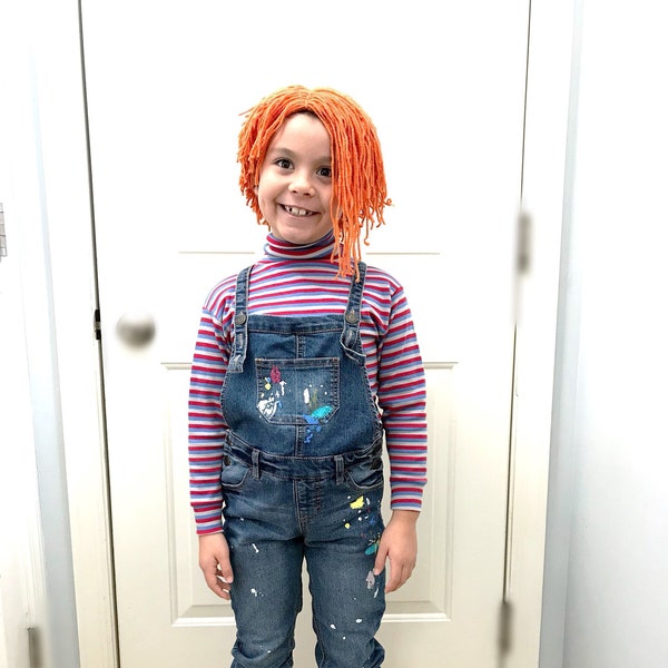 Chucky Wig - Crochet Chucky Costume Hat - Kids Costume - Comic- Costume - Baby Cosplay - Baby - Newborn- toddler -adult