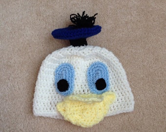 Donald Duck Hat - Kids Halloween Costume - Toddler Halloween Costume - Baby Halloween Costume
