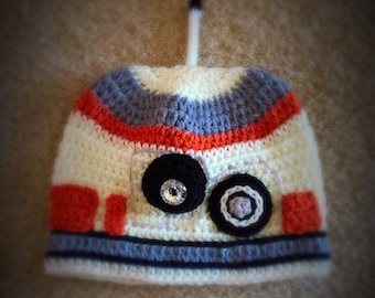 BB8 Hat - Crochet BB8 Star Wars Droid Hat - BB8 Kids Costume - Kids Star Wars Costume - Comic-Con Costume - Baby Cosplay -  Newborn