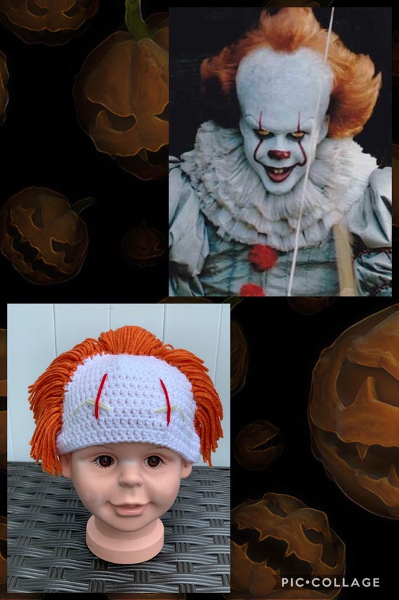 Pennywise Wig Hat Evil Clown Wig Hat Stephen King It Clown Etsy Australia