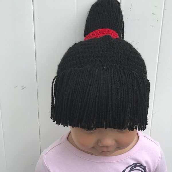 Agnes despicable me hat hat - Baby Agnes gru wig - Despicable Me -  Crochet Minions Hat - Kids Halloween Costume- Baby Hallowe