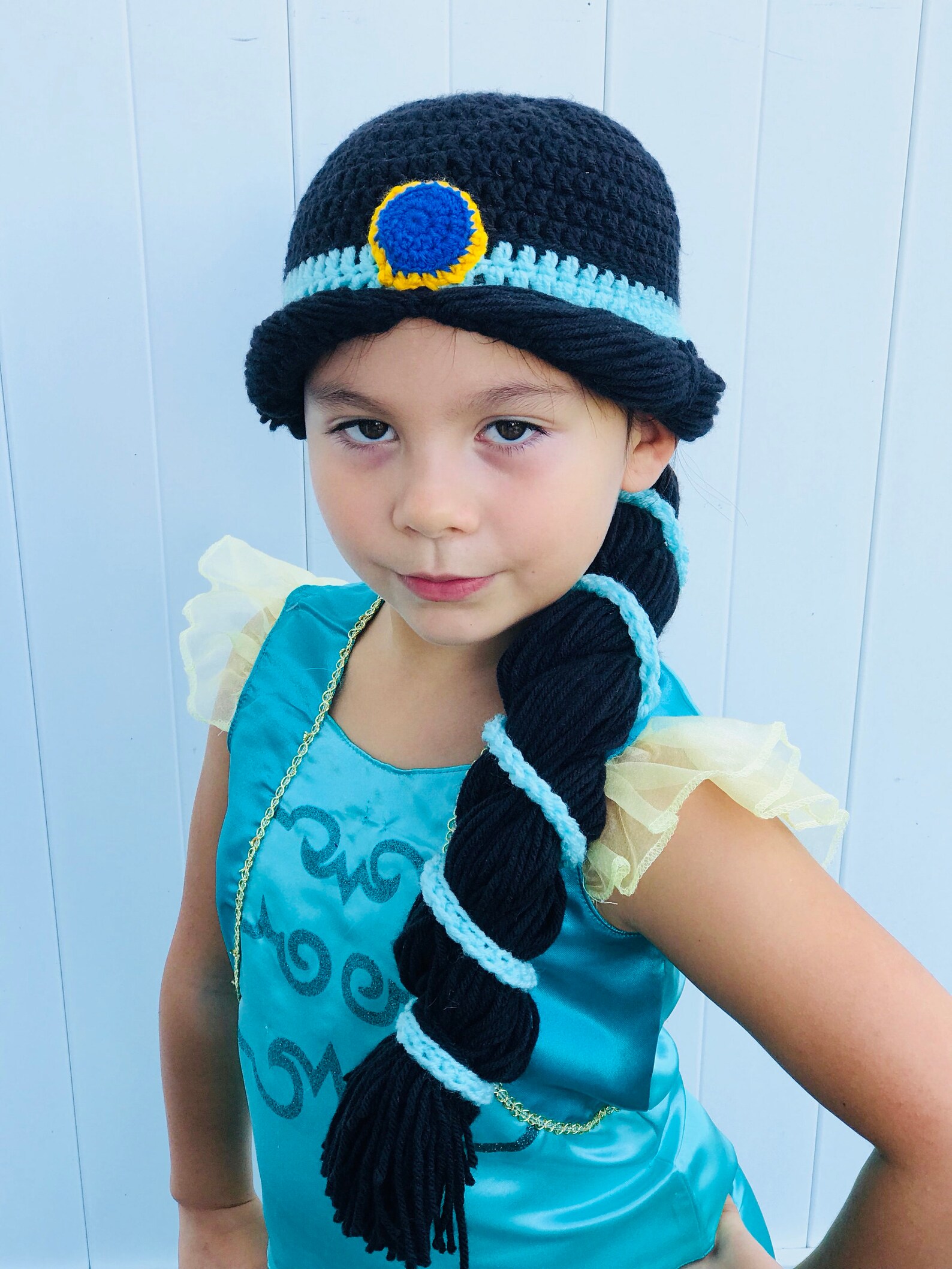 Jasmine Crochet Wig Aladdin Hair Wig disney Princess Etsy