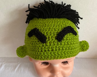 Hulk inspired Hat - Kids Halloween Costume - Baby Adult Costume