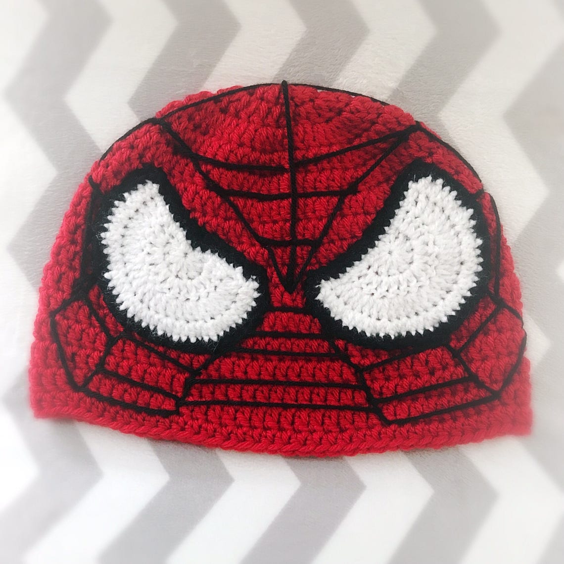 Spiderman Hat Crochet Spider Man Hat Kids Halloween Etsy