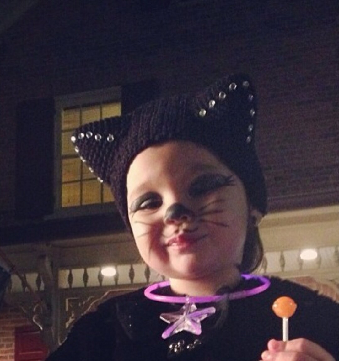 Black Cat Headwrap Kitten Costume Kids Halloween Costume Baby Halloween