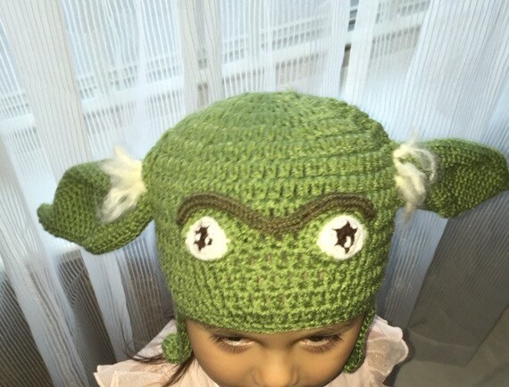 ヨーダ帽子 - かぎ針編みのスターウォーズ ヨーダ コスチューム帽子