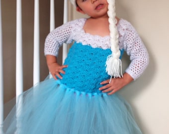 エルサの帽子、エルサのアナと雪の女王の帽子、エルサのかぎ針編みの