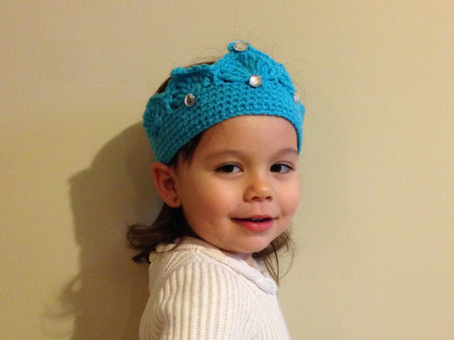Frozen Elsa Crown Princess Elsa Crochet Crown With Jewels Etsy