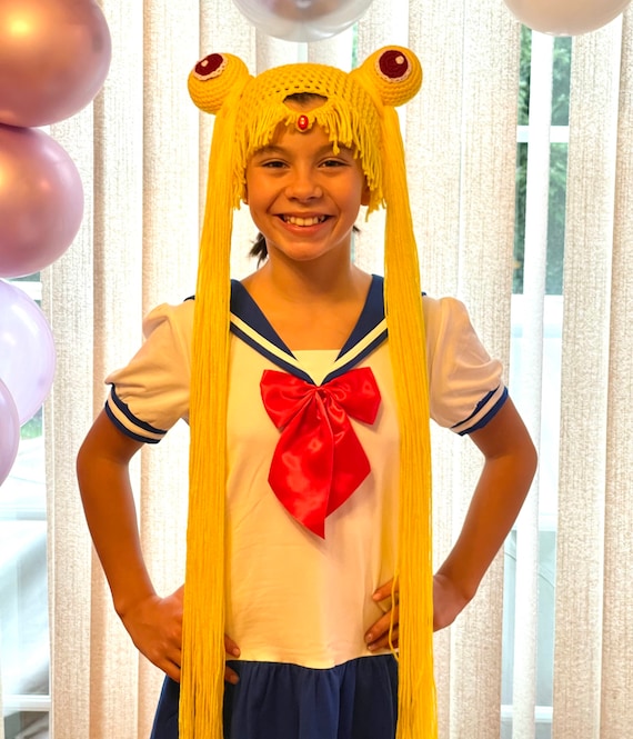 Womens Cosplay Manga Yellow with Orange Wigs Female Halloween Costume Womens Cosplay Manga Yellow with Orange Wigs Female Halloween Costume