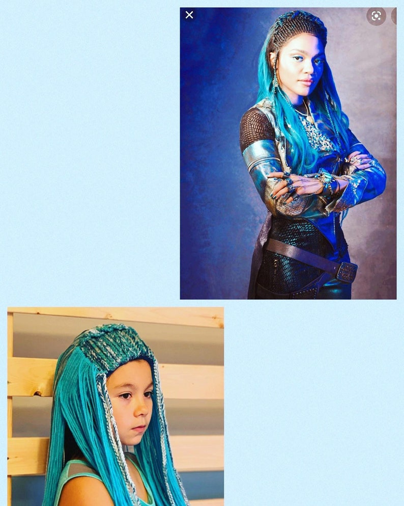 Disney Descendants 3 New Style Uma Hair Wig -Halloween Disney Descendants Villain Uma Hair Kids Halloween Costume New Uma Wig Toddler