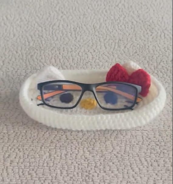 Buy Crochet Kitty Glasses Holder Kawaii Kitty Sunglasses