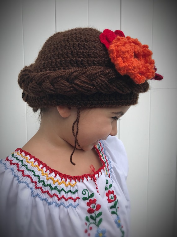 Frida Kahlo Crochet Hat-frida Kahlo Wig - Frida Kahlo  display picture 3